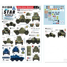 1/35 Hong Kong Armour Decal - British AFVs in Hong Kong #1 Ferrets and Saracen