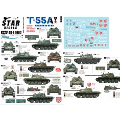 Decals for 1/48 T-55A Balkan War. 1990s wars in the Balkans/Ex Yugoslavia.