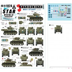 1/35 Indochine Decal #1 - French M5A1 Stuart Early and Late Turrets