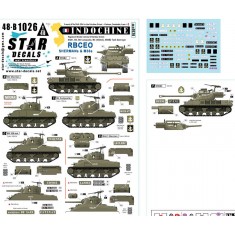 1/35 Indochine Decal #3 - R.B.C.E.O. Shermans and M36s/M4/MA1/M4 Composite/M4(105mm)