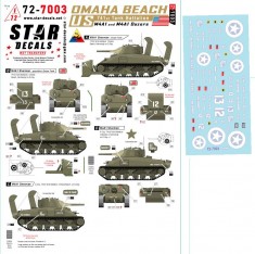 1/72 US 741st Tank Battalion Omaha Beach 1944 Decal for M4A1 Sherman Dozer