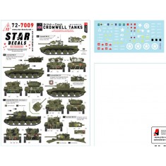 1/72 British and Czech Cromwell Decal - 1 RTR, 2nd Welsh Guards, Czech Arm. Brigade