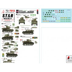 1/72 Stuart in Burma Decal - British/Commonwealth Mk I, Mk III and Recce