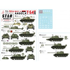 1/72 War in Angola #2 Decal - T-54/T-55 MPLA/FAPLA and Cuban Forces, 1970s-80s