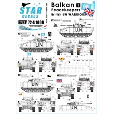 1/72 Decals for Balkan Peacekeepers #1 - British UN Warriors