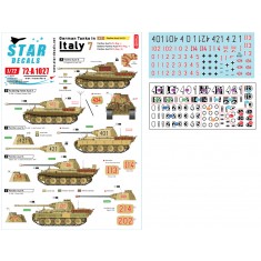 Decals for 1/72 German Tanks in Italy #7. Panther Ausf A, G, Bef-Panther Ausf A