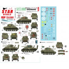 Decals for 1/72 British Shermans. 75th D-Day. Sherman Mk I / II / III / Mk I Hybrid