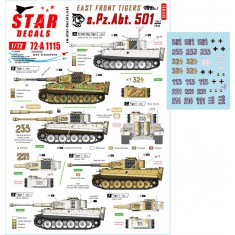 Decals for 1/72 East Front Tigers s.Pz.Abt. 501 1943-44 Tiger I and Befehls-Tiger I Mid