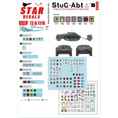 Decals for 1/72 StuG-Abt #1 Generic Insignia and Unit Markings for the Sturmgeschutz
