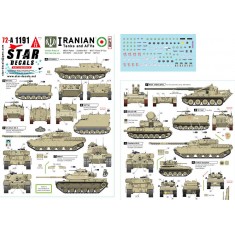 1/35 Iranian Tanks Decal #1. Iran Army during the Iraq-Iran War 1980s