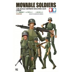 1/35 German Machine Gun Crew (5 Movable Soldiers)