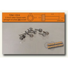 0.9mm Allen Head Rivets (Straight Knurled) (20pcs)