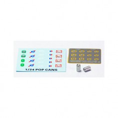 1/24 POP Cans Set I (Metal parts + Decals + Photoetch)
