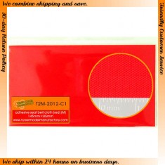 Seat Belt Adhesive Cloth (Red) 145mm x 85mm