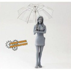 1/12 Paddock Girl with Umbrella - Posture A (1 Figure+Umbrella)