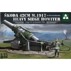 1/35 Skoda 42cm M.1917 Heavy Siege Howitzer w/Erich von Manstein Siege of Sevastopol 1942
