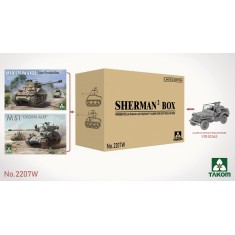 1/35 Sherman Box: M4A1(76)W VVSS Late, M51 DEGEM ALEF and 1/4t Utility Truck