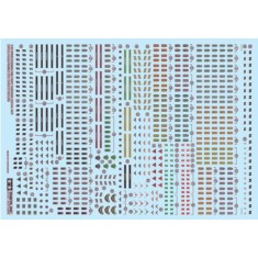 1/35 WWII German Military Insignia Decal Set (Afrika-Korps / Waffen-SS)