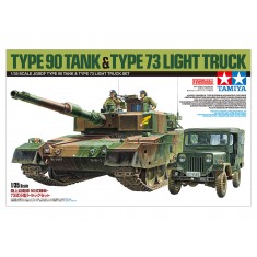 1/35 JGSDF Type 90 Tank and Type 73 Light Truck Set (2 kits