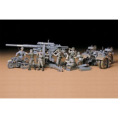 1/35 German 88mm Gun Flak 36/37 w/trailer and crew figures