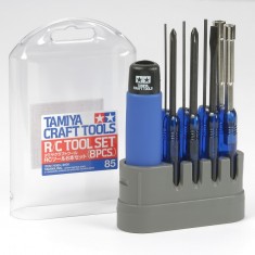 RC Tool Set (8pcs): Screwdrivers, Box Wrench, Hex Wrench, Screws