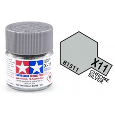 Acrylic Paint Mini X -11 Chrome Silver (10ml)