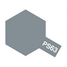 Lacquer Spray Paint PS-63 Bright Gun Metal for Polycarbonate (100ml, for RC)