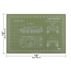 T-34/85 Pro Modeler Mat (12x18 inches/30.5x46cm)