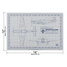 P-51D Mustang Pro Modeler Mat (12x18 inches/30.5x46cm)