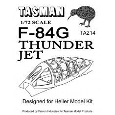 1/72 F-84G Thunder Jet Canopy for Heller kits