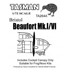 1/72 Bristol Beaufort Mk.I/VI Cockpit Canopy for Frog/Novo kits