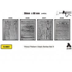 Wood Pattern Mask Series Set II (50mm x 68mm, 4pcs)