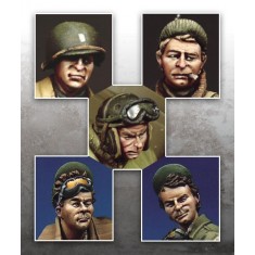 1/35 US G.I. Heads Set (5 Heads)