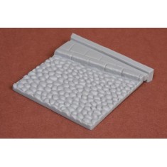 Resin Vignette Cobblestone Base #2 for 1-3 Figures (60 x 60 mm)