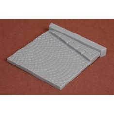 Resin Vignette Cobblestone Base #3 for 1-3 Figures (60 x 60 mm)