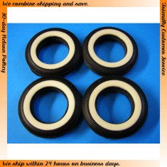 1/25 Tyre x4pcs (white wall 1-24) Overall height: 29.2mm, Wheel opening: 17.7mm