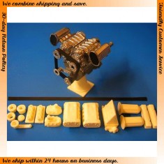 1/25 Engine Conversion Twin Blower for Small Block Chevy Engine