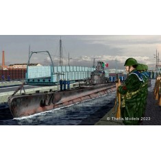 1/350 Submarine BARBARIGO (fitted out 1942) Full Hull Version