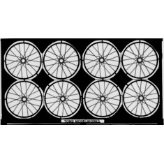 1/28 Spoked Wheels (Outer Diameter = 24.55mm)