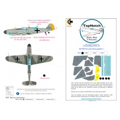 1/48 Bf109-F2-4/G2-4 pattern 1 Camo Masks