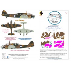 1/48 RAF Bristol Beaufort Pat. B Type 1 Camo Masks