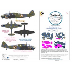 1/72 RN Bristol Beaufort Pat. A Type 1 Camo Masks