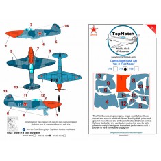 1/32 Yakovlev Yak 3 - Red Nose Camo Masks