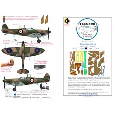 1/48 Spitfire I-V Pattern B Camo Masks