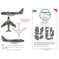 1/48 RAF Sabre Mk.4 Camo Masks