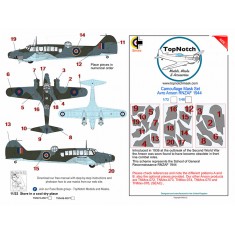1/48 Avro Anson RNZAF 1944 Camo Masks