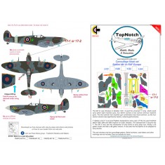 1/24 Spitfire Mk Vc RAF Europe Camo Masks