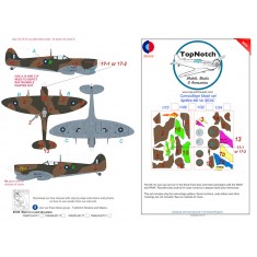 1/24 Spitfire Mk Vc SEAC Camo Masks
