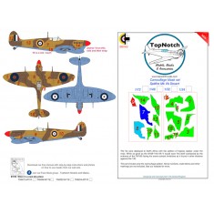 1/24 Spitfire Mk Vb Desert Camo Masks