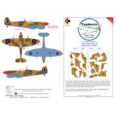 1/48 Spitfire Mk Vc Desert Camo Masks